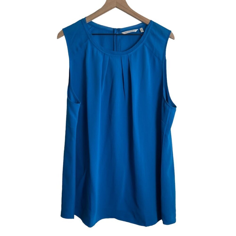 Soft Surroundings Sleeveless Blouse – Size 2X Blue